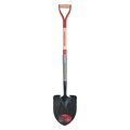 Razor-Back Digging Round Point Shovel, Steel, Wood D-Handle 2594200
